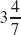 Write mixed number as an improper fraction.       