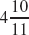 Write mixed number as an improper fraction.       