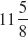 Write mixed number as an improper fraction.       