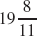 Write mixed number as an improper fraction.       