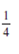 Locate the fraction in the following number line.       