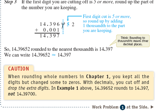 Round each number to the place indicated. 0.799 to the nearest hundredth               