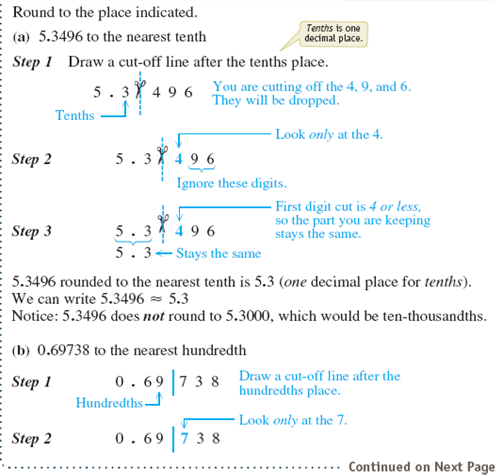 Round each number to the place indicated. 793.988 to the nearest tenth               