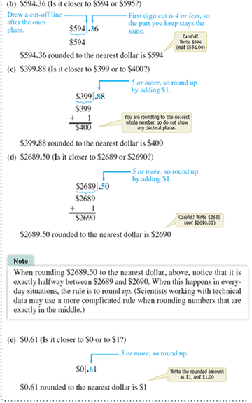 As she gets ready to do her income tax return, Ms. Chen rounds each amount to thenearest dollar. Write the rounded amounts. Income from interest on bank account, $69.58