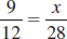 Find the unknown number in each proportion. Round your answers to the nearest hundredth, when necessary.