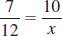 Find the unknown number in each proportion. Round your answers to the nearest hundredth, when necessary.