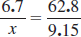 Find the unknown number in each proportion. Round your answers to the nearest hundredth, when necessary.