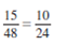 Determine whether each proportion is true or false by writing the ratios in lowest terms. Show the simplified ratios and then write true or false. See Example 2.
