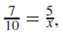 In   what is the first step when finding the unknown number Show how to do this step.