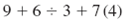 Use the order of operations to simplify each expression.  <div style=padding-top: 35px> 