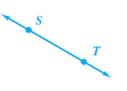 Identify the figure as a line, line segment, or ray and name it using the appropriatesymbol.       