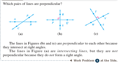 Label the pair of lines as appearing to be parallel, as perpendicular, or asintersecting.           