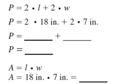 Find the perimeter and area of the rectangle or square.