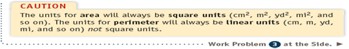 Find the perimeter and area of the rectangle or square.