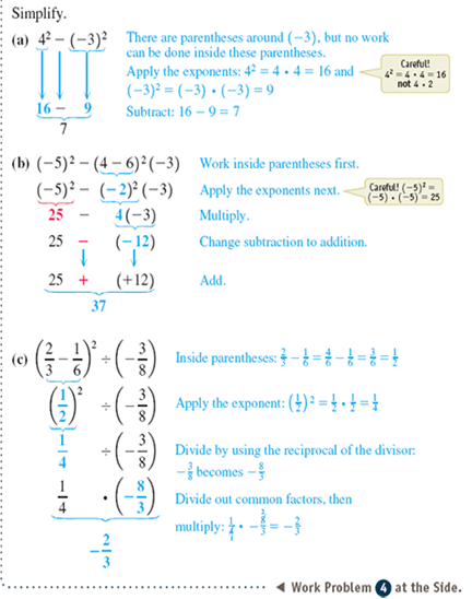Simplify. See Examples 9 + (-5) + 2(-2)           