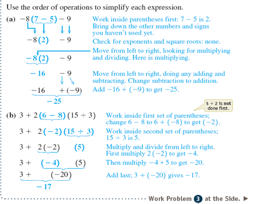 Simplify. See Examples 2 - (-5) + 3 2            