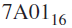 Convert the hexadecimal number   to binary.<div style=padding-top: 35px> 
