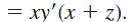 Using DeMorgan's Law, write an expression for the complement of F if F ( x,y,z )  <div style=padding-top: 35px> 
