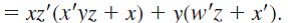 Using DeMorgan's Law, write an expression for the complement of F if F ( w,x,y,z )  <div style=padding-top: 35px> 