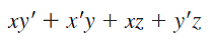 Draw the truth table and rewrite the expression below as the complemented sum of two products:  <div style=padding-top: 35px> 