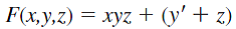 Draw the combinational circuit that directly implements the Boolean expression:  <div style=padding-top: 35px> 