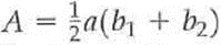 Is the equation for the area of a trapezoid, , where a is the height and b 1 and b 2 are the bases, dimensionally correct (Fig..) FIGURE The area of a trapezoid See Exercise.