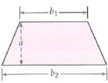 Is the equation for the area of a trapezoid, , where a is the height and b 1 and b 2 are the bases, dimensionally correct (Fig..) FIGURE The area of a trapezoid See Exercise.