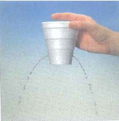 If the cup in Fig. were dropped run out. Explain. FIGURE Let it go See Conceptual Question.