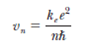 Show that the speed of the electron in the n th Bohr orbit in hydrogen is given by