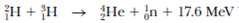 Assume a deuteron and a triton are at rest when they fuse according to the reaction Neglecting relativistic corrections, determine the kinetic energy acquired by the neutron.