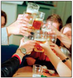 Does Binge Drinking Cause Later Health Problems? It is well known that adolescent drinking causes plenty of immediate health problems such as sleeplessness, fatigue, headaches, and lower cognitive functioning. But does adolescent binge drinking (having at least five alcoholic drinks on one occasion) have any long-term effects on health? According to a recent study, the answer is yes. Binge drinking during adolescence was found to have a variety of long-term, negative health consequences, and the risks remained even for people who stopped drinking during their teenage years. Researchers at the University of Washington followed 808 people (about equal numbers of males and females) from ages 10 to 24, interviewing them numerous times asking about their drinking and other drug use, exercise habits, and health. They identified four types of teenage drinkers: nonbinge drinkers (including nondrinkers), who never or rarely engaged in binge drinking; chronic heavy drinkers, who drank throughout adolescence; escalators, who started drinking in mid-adolescence and quickly increased their alcohol use; and late onsetters, who began drinking late in their teenage years. Findings showed that nonbinge drinkers were in the best health at age 24, based on weight, physical activity, blood pressure, and number of times they got sick. Chronic heavy drinkers were in the worst physical health. For example, compared to nonbinge drinkers, they were almost four times as likely to be overweight and to have high blood pressure. Also, late onsetters were more likely to get sick than nonbinge drinkers, but surprisingly escalators were not found to have poorer health than teens who did not binge drink. The researchers adjusted the study's statistical analyses to account for factors that might explain the findings, such as income level, gender, ethnicity, and level of drinking at age 24. Even so, they still found teenage binge drinking to be associated with later health problems. These results support the role of alcohol in long-term health risk. Although these findings are impressive, the researchers cannot conclude that adolescent binge drinking causes later health problems. Instead, they state that those who binge drink may choose certain lifestyles and engage in certain behaviors that more directly contribute to poorer health. When these factors are better understood, interventions can be more effective in reducing the occurrence of teenage binge drinking. Question Why were escalators found not to have poorer health than nonbinge drinkers?