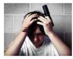 The suicide rate for people age 65 and over is (a) _____ than the rate for teens and young adults. The most common method used to commit suicide is (b) _____.