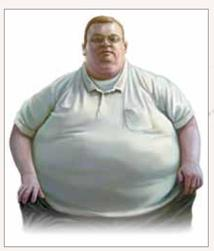 Can Personality Explain Obesity? About two of every three American adults are overweight or obese. Peter Herida is one of the very few who is medically defined as super massive morbid obese. As a 10-12-yearold child, Peter already weighed 179 pounds. At age 46, his weight reached an astonishing 863 pounds (pictured at right). His grocery bill was nearly $400 a week, and he ate over 3,000 calories at each meal. Peter took 14 different medications four times a day because of the lifethreatening health damage caused by his extreme morbid obesity. Some of Peter's medical problems included heart failure, diabetes, and difficulty breathing during sleep. He became so heavy he could not walk, which resulted in him being housebound for 20 years. His mobility became so limited that a trip to the doctor's office required a wheelchair van, two fire truck crews, and one ambulance crew to transport him. During one doctor's visit, Peter was told that unless he took radical measures to lose weight quickly, he would die soon. Peter chose to undergo gastric bypass surgery, a risky procedure that promised to make his stomach smaller so he would feel full after eating much less food. His doctor warned him that because of his weight and health problems, the operation carried a 60% chance of death. So, when Peter woke up after surgery, he promised himself, I'm going to try and make this thing work, as I now was given a second chance at life! (Herida, 2003). Peter knew the operation was the easy part and the challenging part would be to make long-term lifestyle changes. After not having moved his body for 20 years, Peter spent his first 3 months learning how to walk again. He exercised and dieted for years afterward. At age 49, he swims a mile a day and works out daily. His health improved so much he takes only two medications a day compared to the 14 he took before. He is no longer a diabetic, he sleeps without difficulty breathing, and his heart is functioning better. Peter's efforts helped him to lose a whopping 560 pounds during the first 10 months after surgery. His selfesteem skyrocketed and he rewarded himself by purchasing his dream car, a mintcondition 1982 Mercedes sedan, which he says beats the heck out of a wheelchair van and emergency vehicle motorcade (Herida, 2005). Peter became a motivational speaker to encourage others to strive to reach their potential just as he did. Question What roles might the Freudian concepts of the id, ego, and superego have had in Peter becoming so obese that he could not walk?