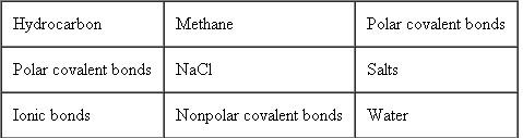 Construct a concept map for chemical bonds using the following terms: ( Key Concept 2 )