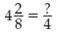 Find the missing numerator in the following equations:
