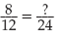 Find the missing numerator in the following equations: