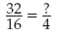 Find the missing numerator in the following equations: