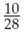 Reduce the following fractions to their lowest terms.