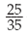 Reduce the following fractions to their lowest terms.