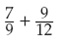 Find the following sums. (Rewrite answers in the proper form.)