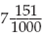 Write the following fractions in decimal form.  