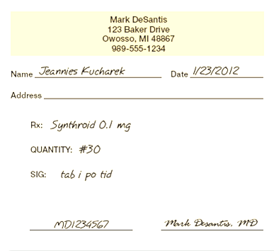 Referring to prescription 1: Prescription 1 By what route is the medication to be administered?