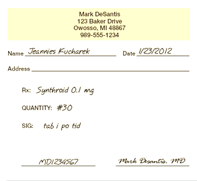 Referring to prescription 1: Prescription 1 How many refills may the patient be given?