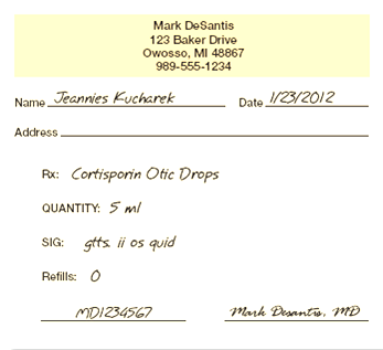 Referring to Prescription 3: Prescription 3 What action must be taken before this prescription can be filled?
