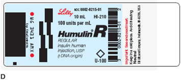 In Exercises 22, refer to label D. What is the dosage strength?