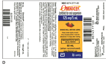In Exercises 22, refer to label D.    What is the dosage strength?