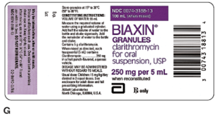 In Exercises 16, calculate the desired dose. Then calculate the amount to administer. Ordered: Biaxin 125 mg PO tid On hand: Refer to label G.