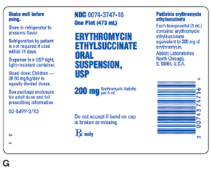 In Exercises 15, calculate the amount to administer. Ordered: Erythromycin Oral Suspension 150 mg PO bid On hand: Refer to label G.