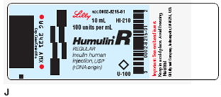 In Exercises 18, calculate the amount to administer. Ordered: Humulin R 28 U sc stat On hand: Refer to label J.