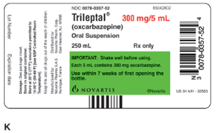 In Exercises 19, calculate the amount to administer. Ordered: Trileptal 75 mg PO q6h On hand: Refer to label K. Administer: _____